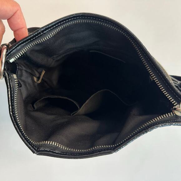 Vintage Y2K Coach Black and Gray Monogram Shoulder Bag - Picture 8 of 8